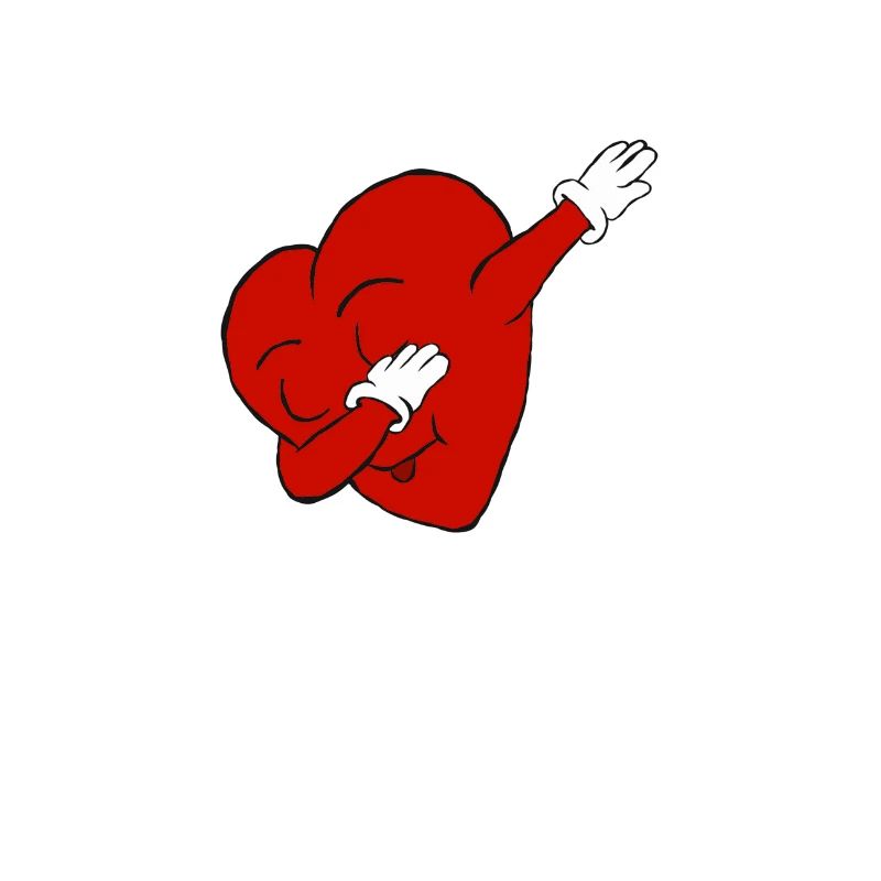 dabbendes Herz, dabbing heart