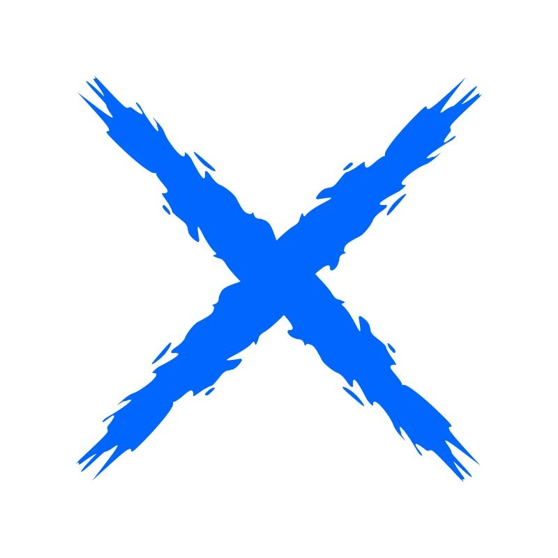 Cross symbol design vector brush blue gift