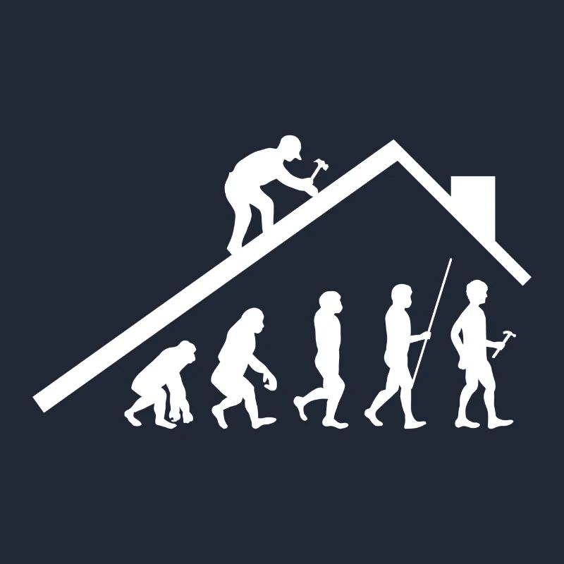 Cadeau de couvreur de charpentier Evolution Art