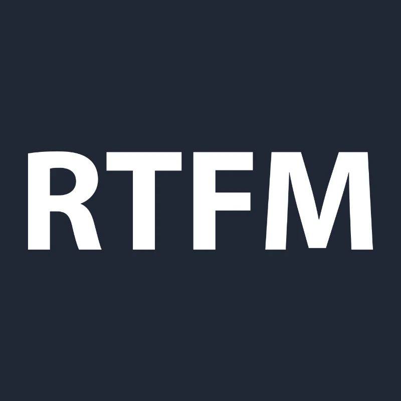 Rtfm Programming Informatik Geschenk