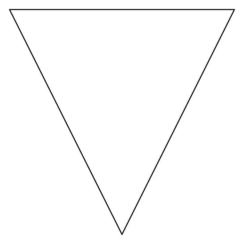 Triangle simple, minimaliste, simple, beau!