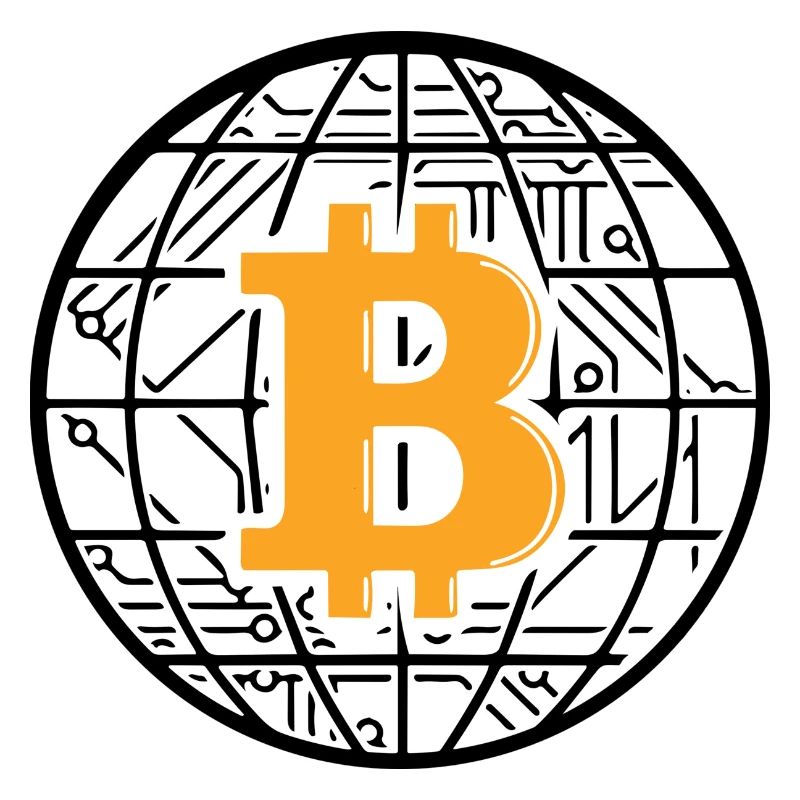 Bitcoin Blockchain Globe