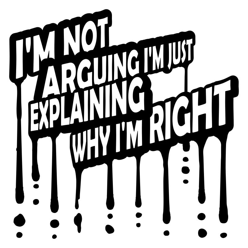 I m not arguing