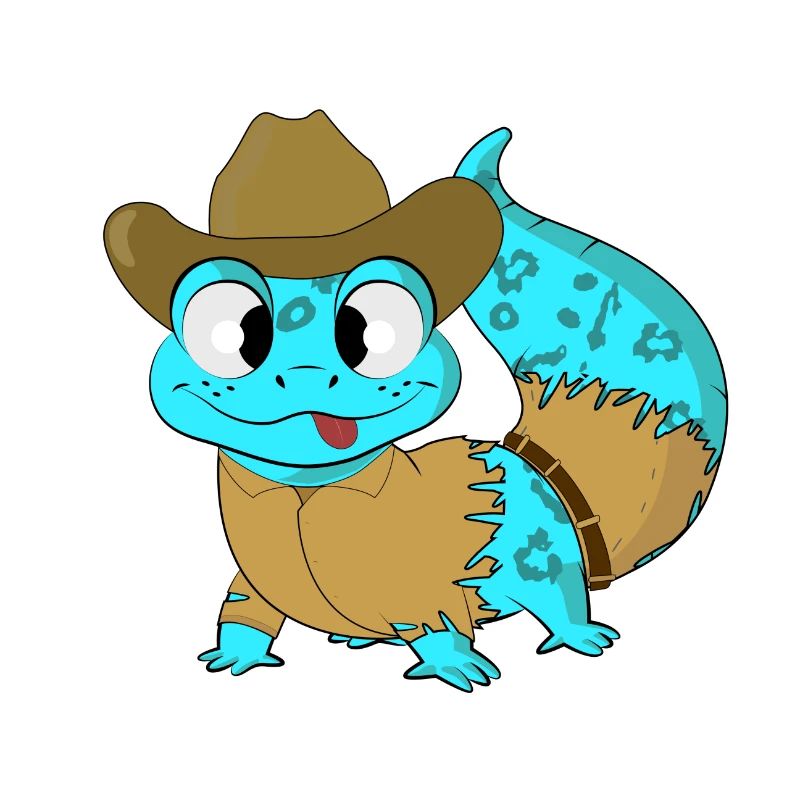 Gecko cow-boy