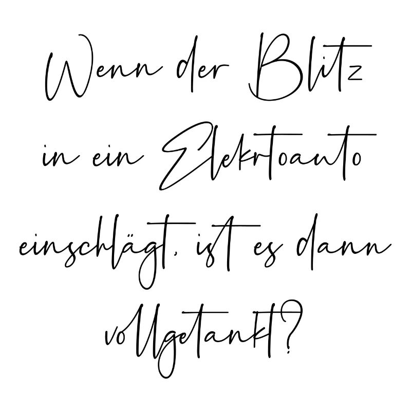Wenn der Blitz in ein E Auto einschlägt getankt