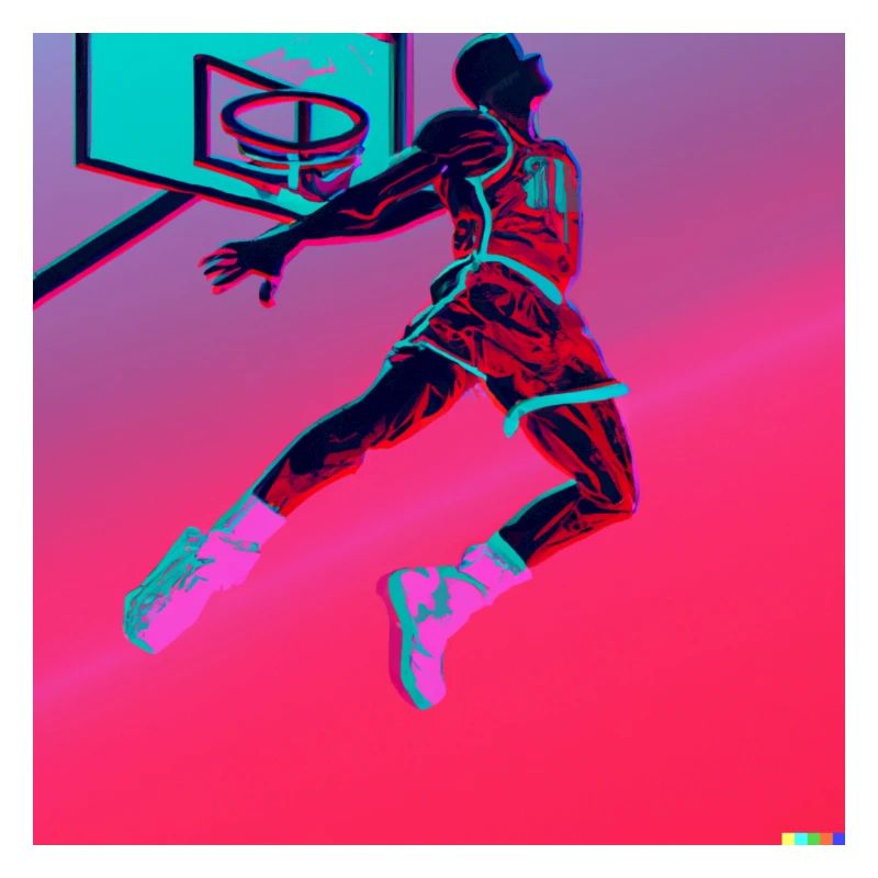 basketteur devant un panier de basket-ball
