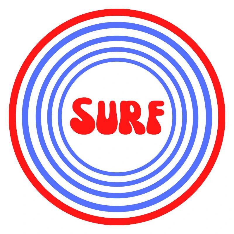 Surf Rouge Cercles