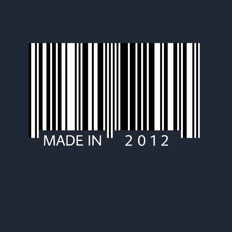Made in 2012 Barcode Geschenk
