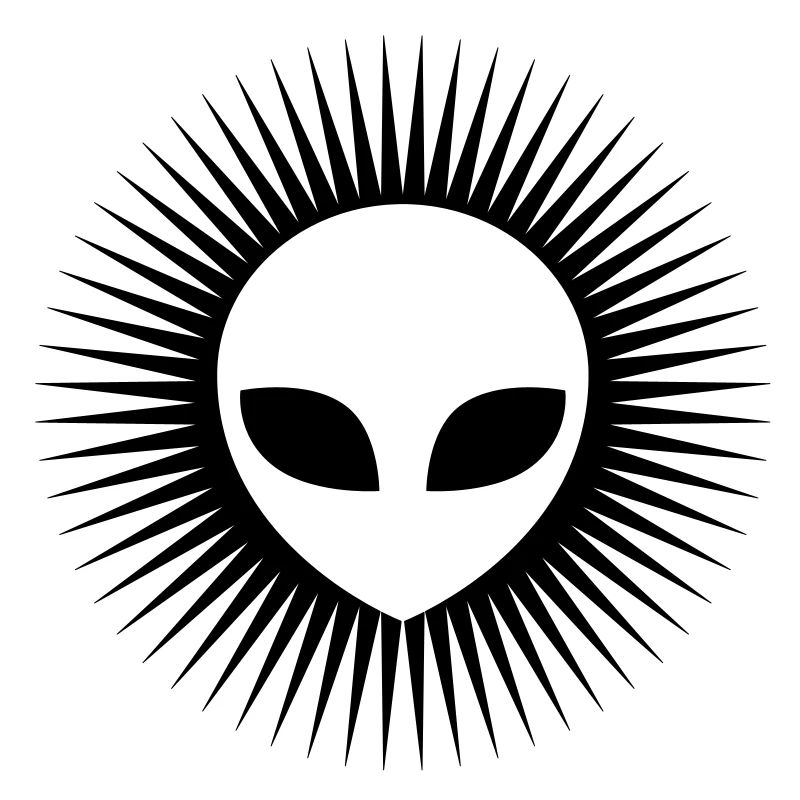 Alien Head Cool Logo