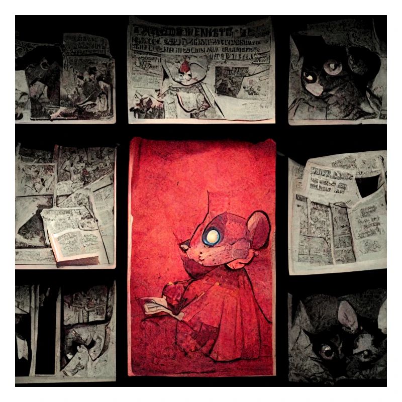 Leben einer Comic Maus