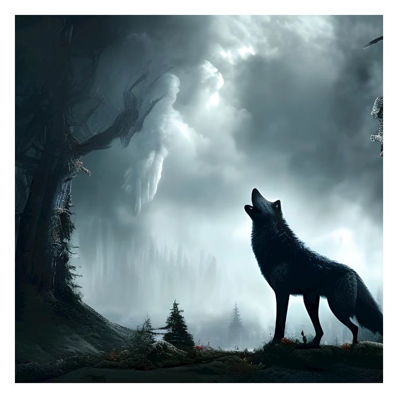 Brüllender Wolf