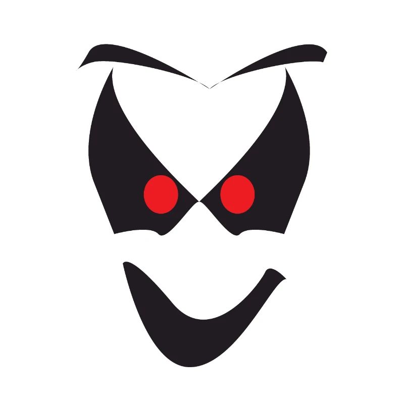 White Halloween Ghost Face