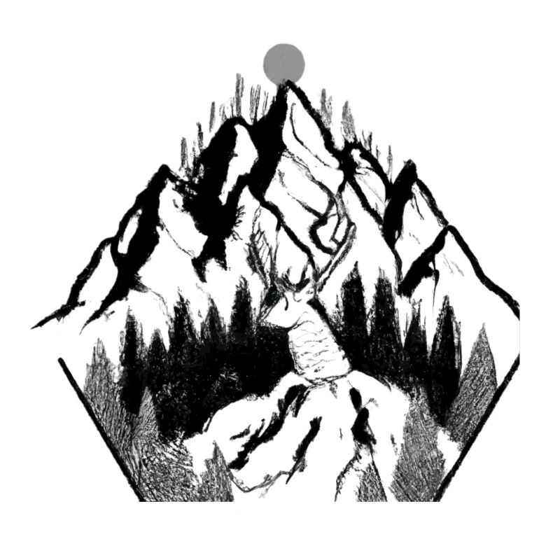 Mountain Deer Ink