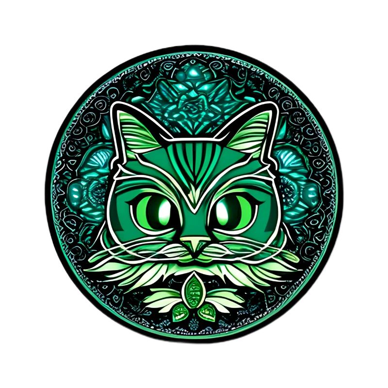 mandala et chat