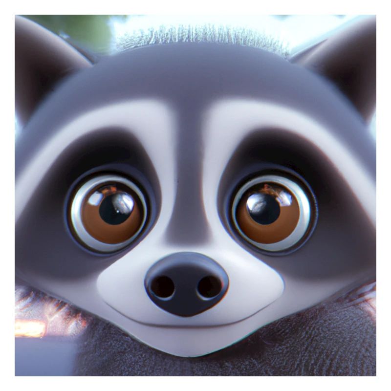 Raton laveur mignon