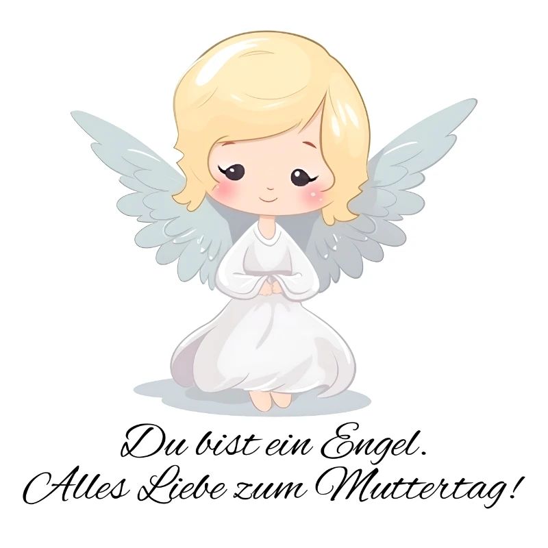 Du bist ein Engel spruch - Muttertags Geschenk