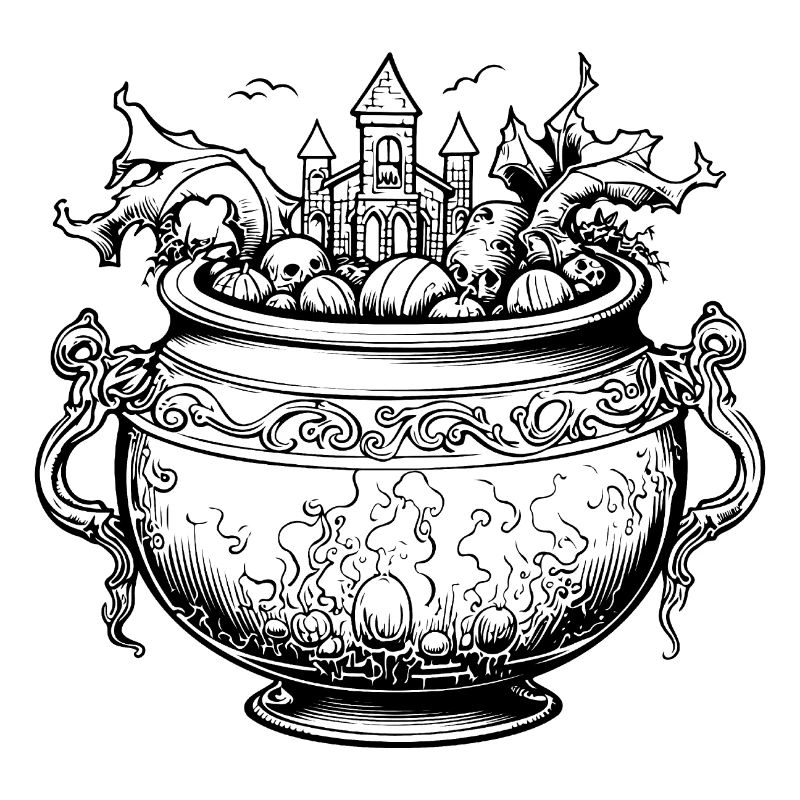 Cauldron Magical Witch Halloween