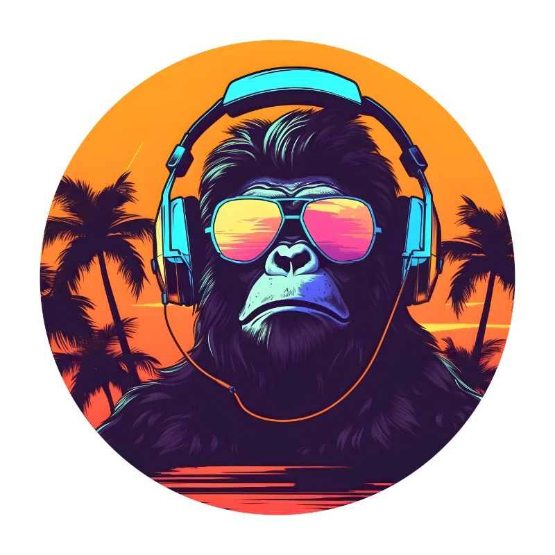 Synthwave DJ Gorilla