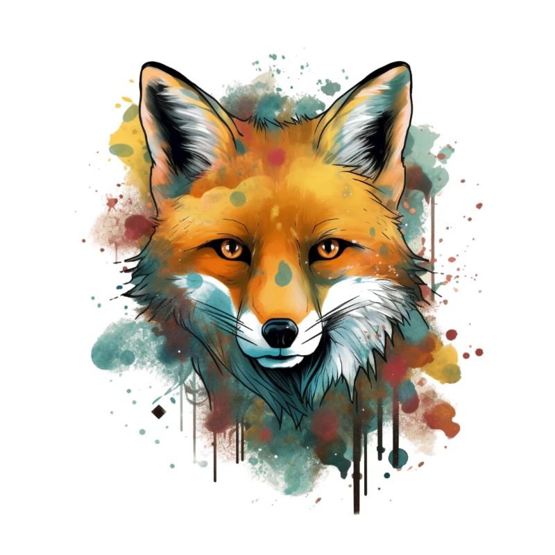 Fuchs gezeichnet
