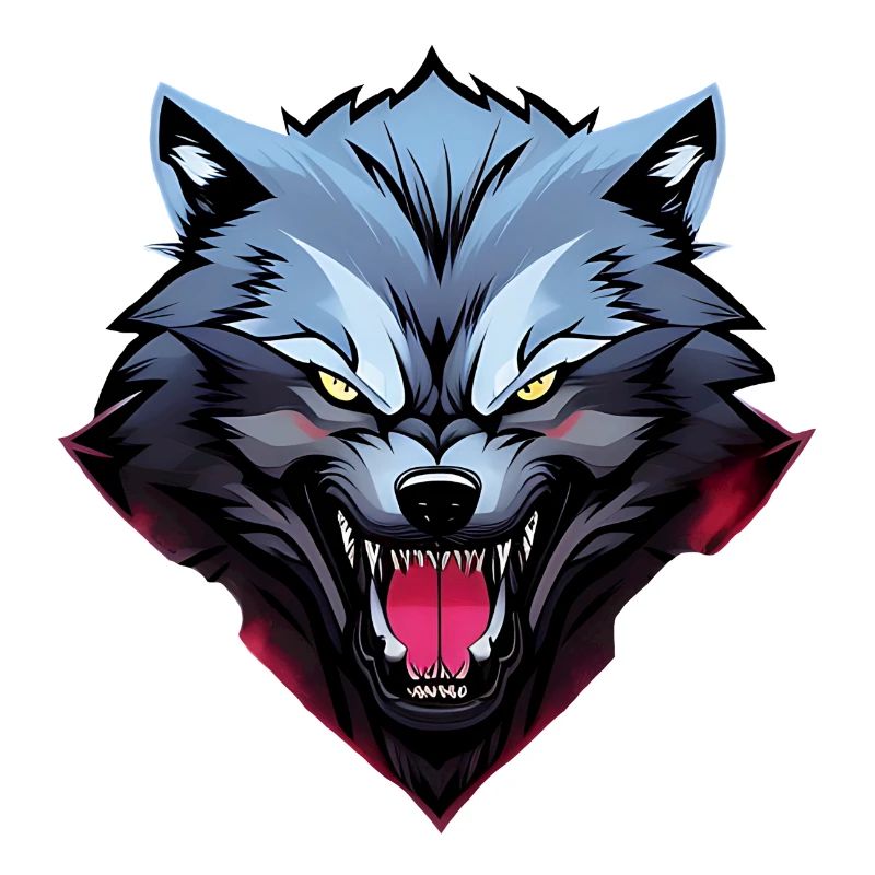 wütender Wolf