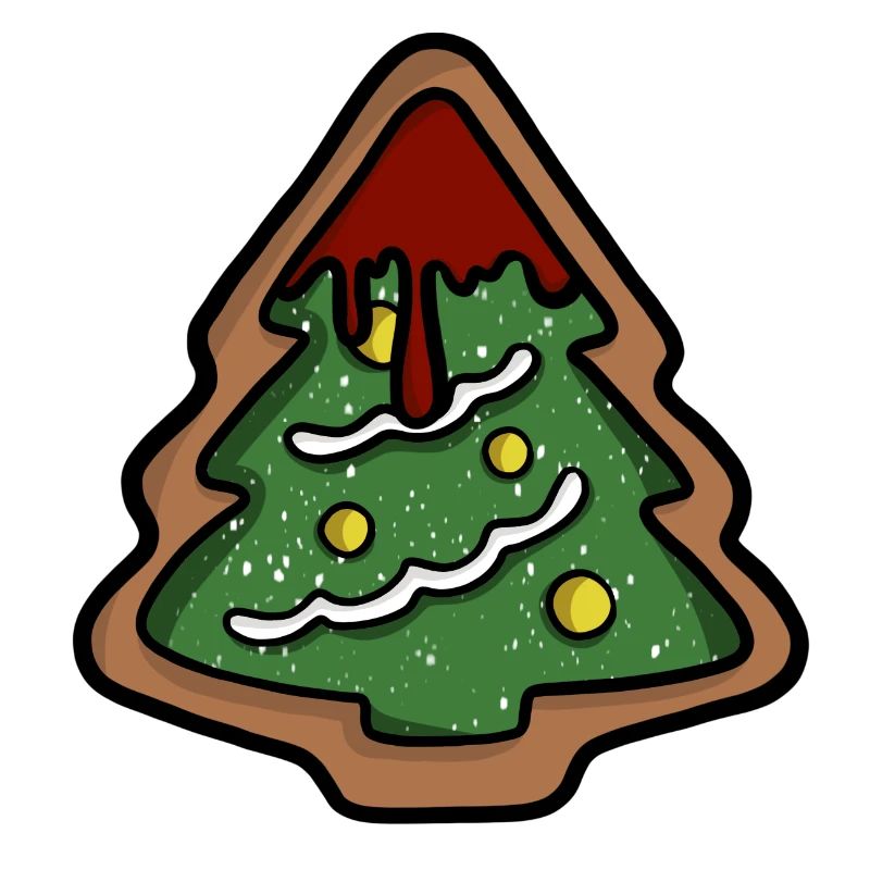 Biscuits sanglants pour sapin de Noël