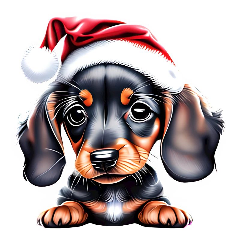 Teckel Noël Teckel Chiot Chien Noël