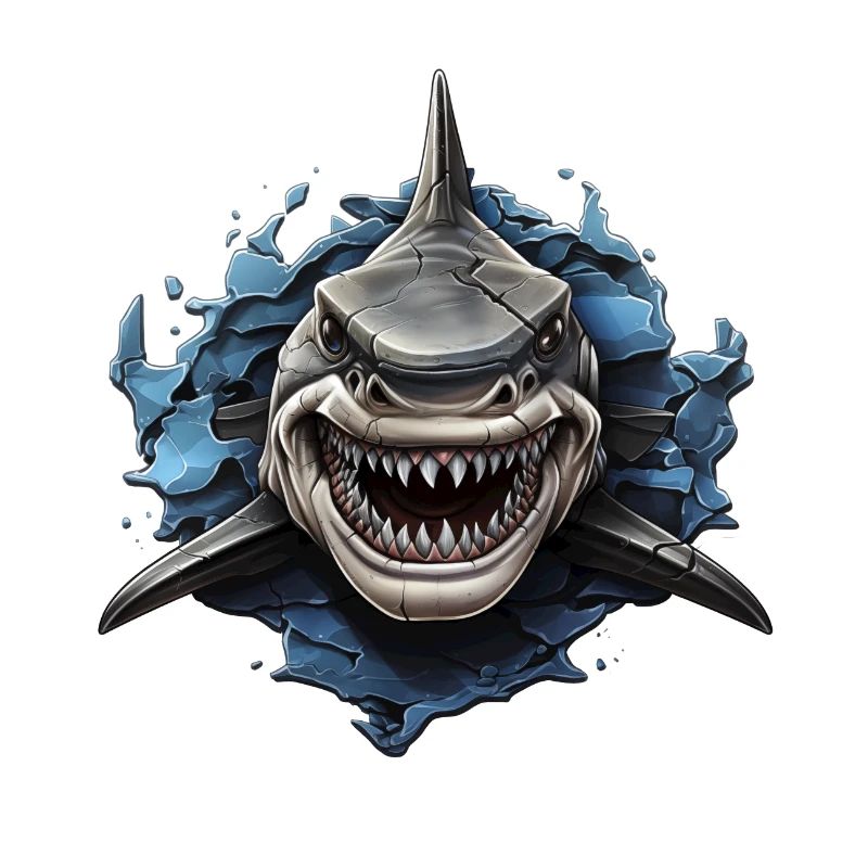 Design de requin cool
