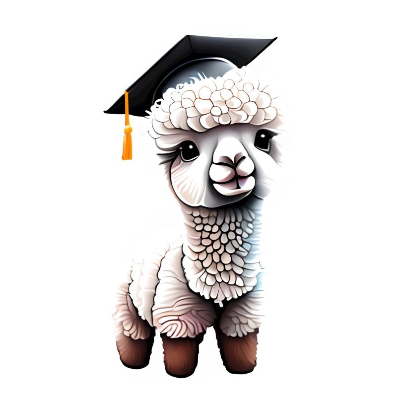 Bachelor Alpaka Studium Schulabschluss Absolvent