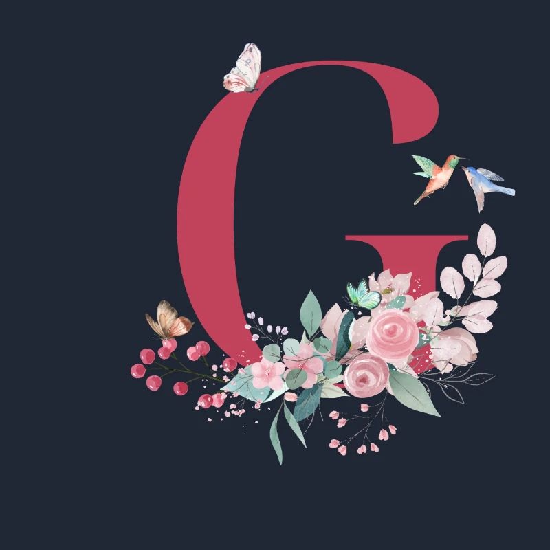 Blumenbuchstabe G - Geschenkidee