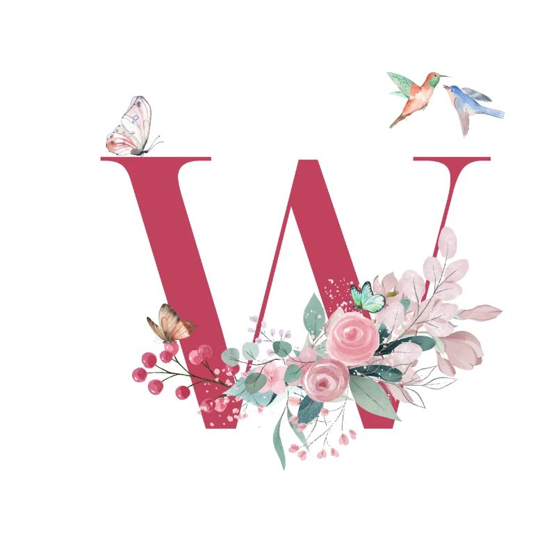Buchstabe mit Blumen - Geschenkidee
