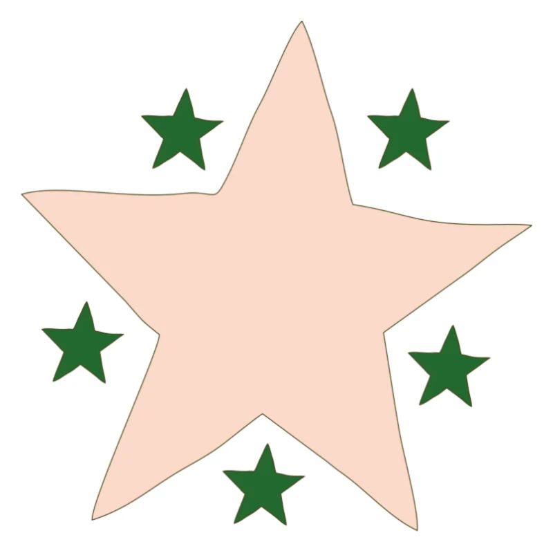 Étoile Rose Vert