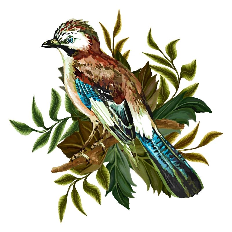 Bunter Vogel