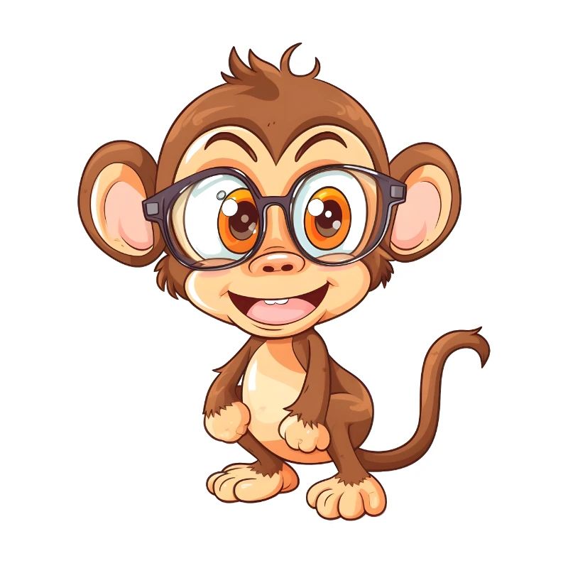 Singe à lunettes