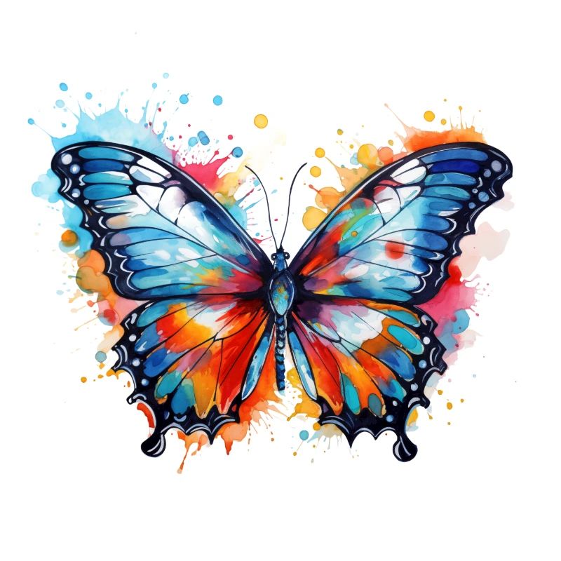 Papillon arc-en-ciel