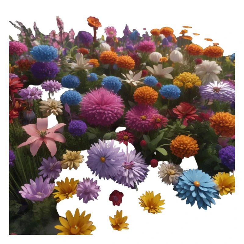 Fleurs colorées