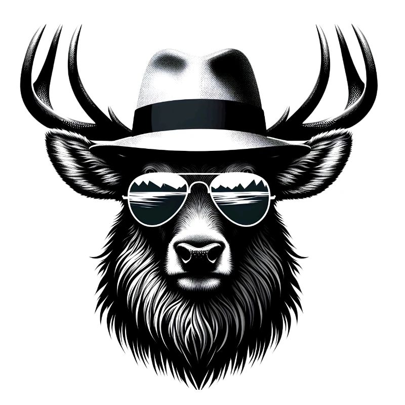 Hipster-Elch