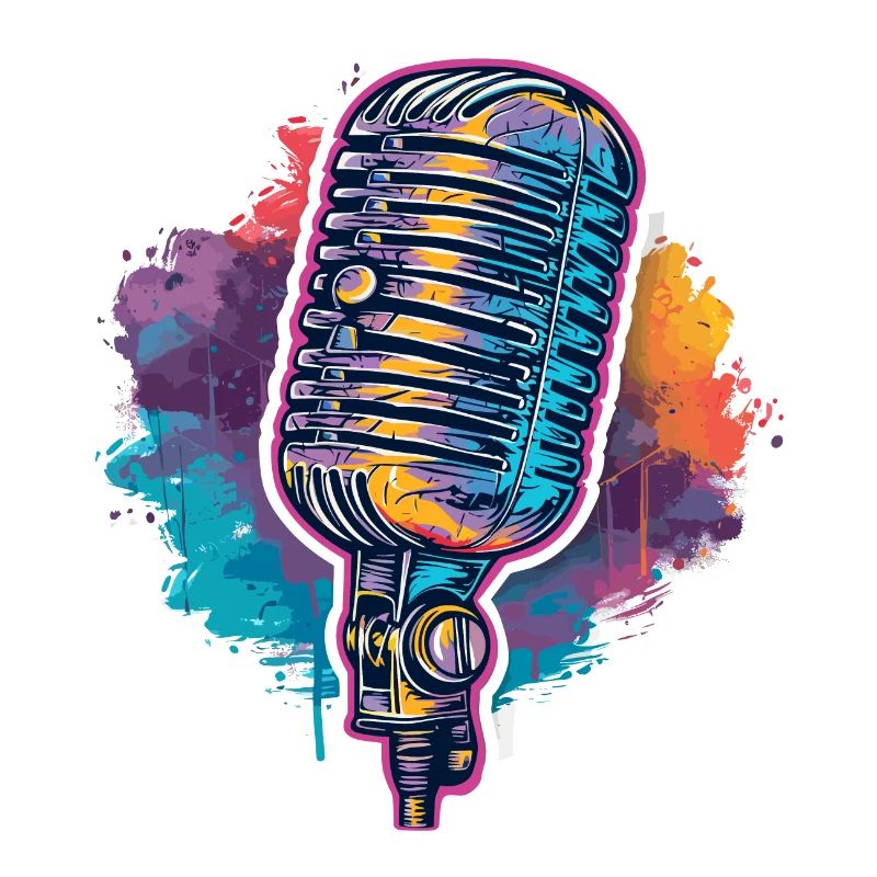 Microphone in retro look