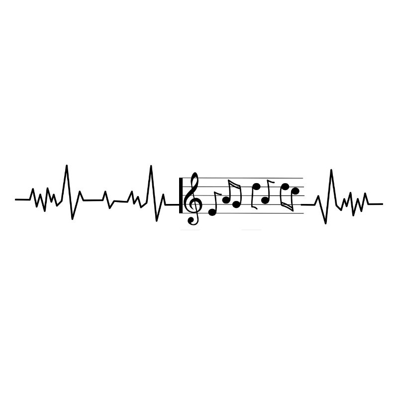 Heartbeat musical note