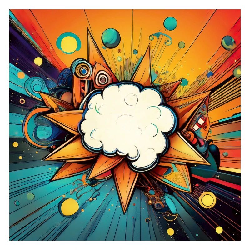 Vibrant Abstract Explosive Cloud Design