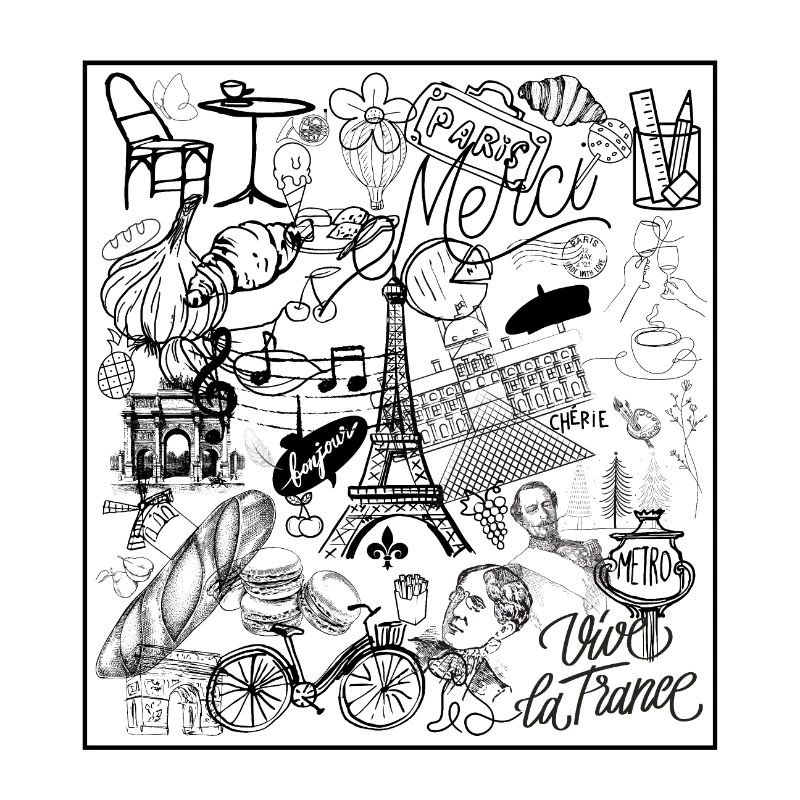 Paris Illustration Doodle Design