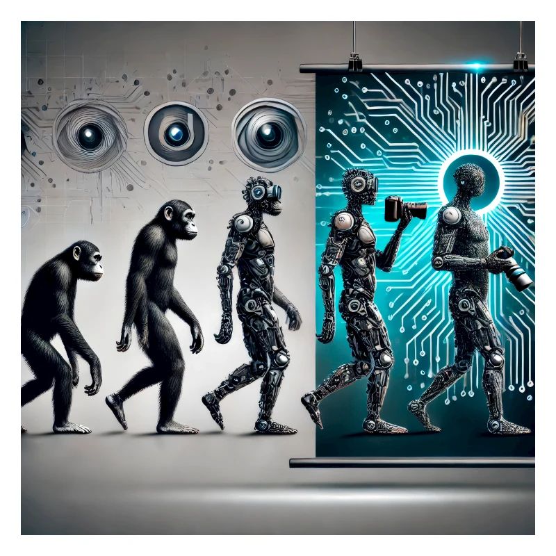 Photographer evolution: from monkey to AI photographer