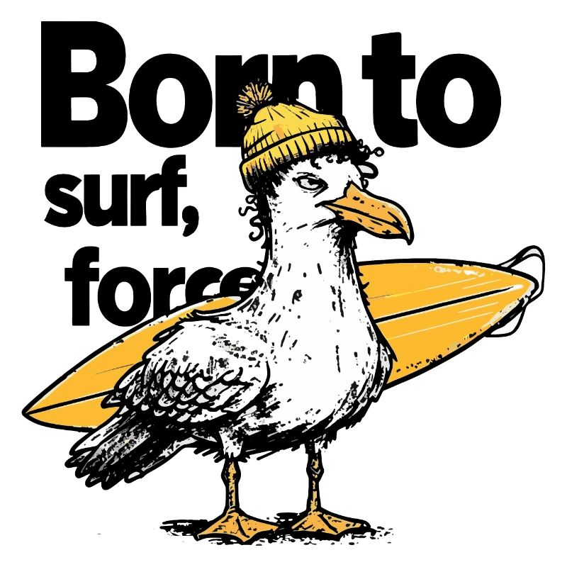 Surfen Möwe mit Einstellung