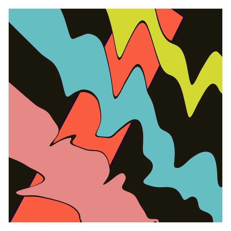 Square orange, with three patterns.