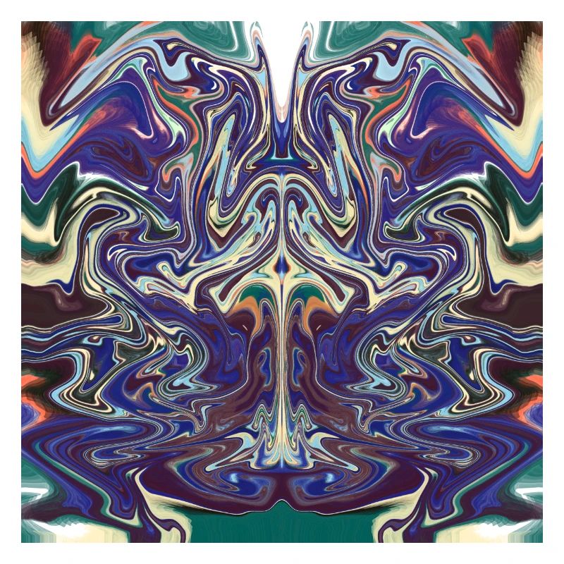 Abstract with a bull pattern