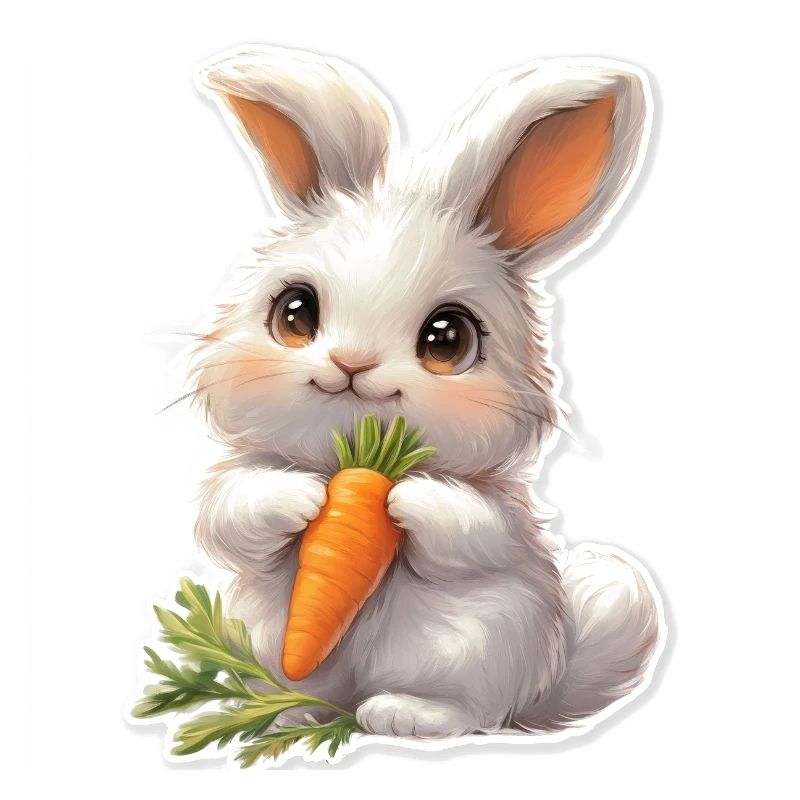 Mignon lapin blanc