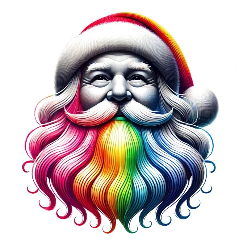 🎅✨ Magischer Regenbogen-Weihnachtsmann ✨🎅
