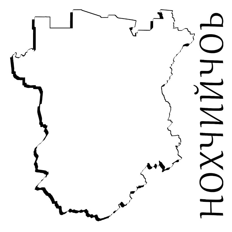 (RU) Chechnya map as outline CE