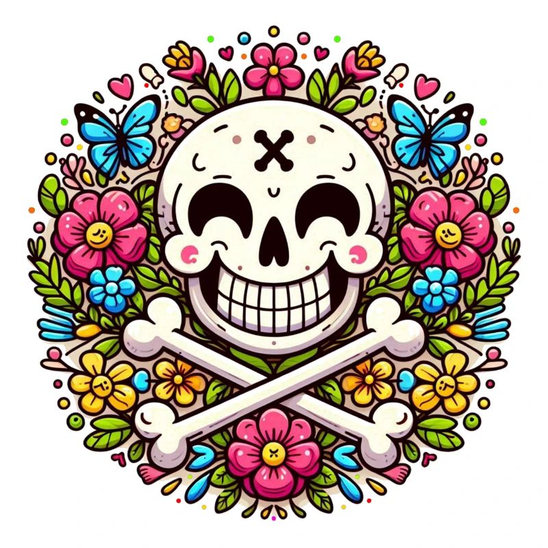 Drôle de fleur crâne