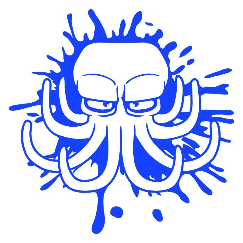 Octopus Ink Stain Drop Graffiti Spray Ink