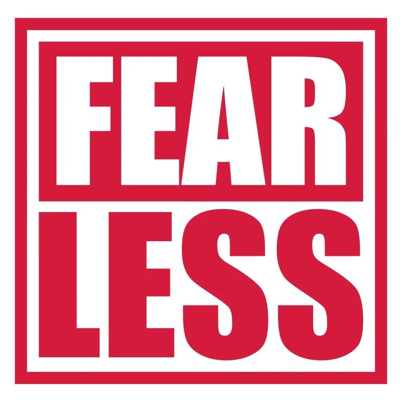 fearless Text Zitat Design